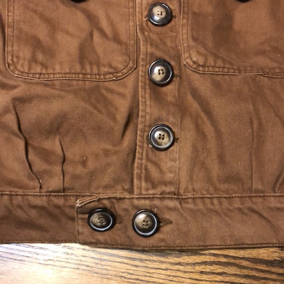Free people canvas rusty brown utility jacket - Picture 3 of 8